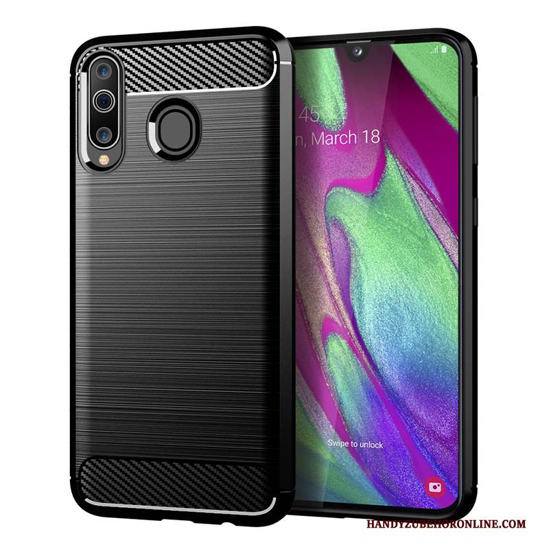 Hülle Samsung Galaxy A40s Weiche Seide Faser, Case Samsung Galaxy A40s Schutz Muster Handyhüllen