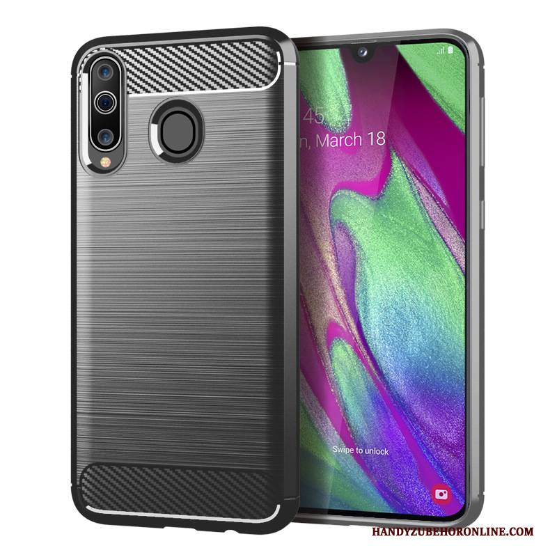 Hülle Samsung Galaxy A40s Weiche Seide Faser, Case Samsung Galaxy A40s Schutz Muster Handyhüllen