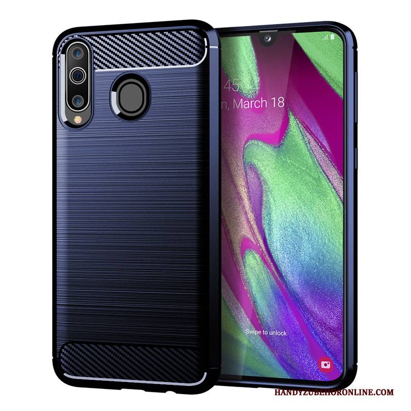 Hülle Samsung Galaxy A40s Weiche Seide Faser, Case Samsung Galaxy A40s Schutz Muster Handyhüllen