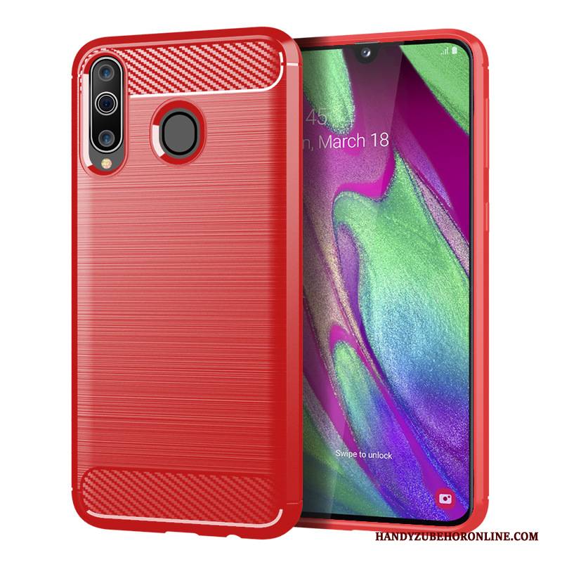 Hülle Samsung Galaxy A40s Weiche Seide Faser, Case Samsung Galaxy A40s Schutz Muster Handyhüllen