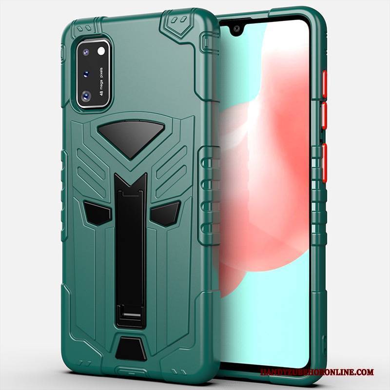 Hülle Samsung Galaxy A41 Halterung Grün Handyhüllen, Case Samsung Galaxy A41 Weiche