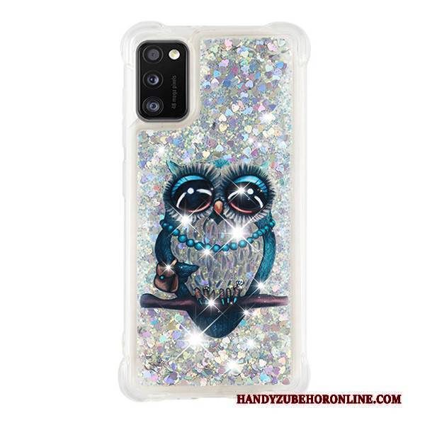 Hülle Samsung Galaxy A41 Karikatur Anti-sturz Treibsand, Case Samsung Galaxy A41 Blau Handyhüllen