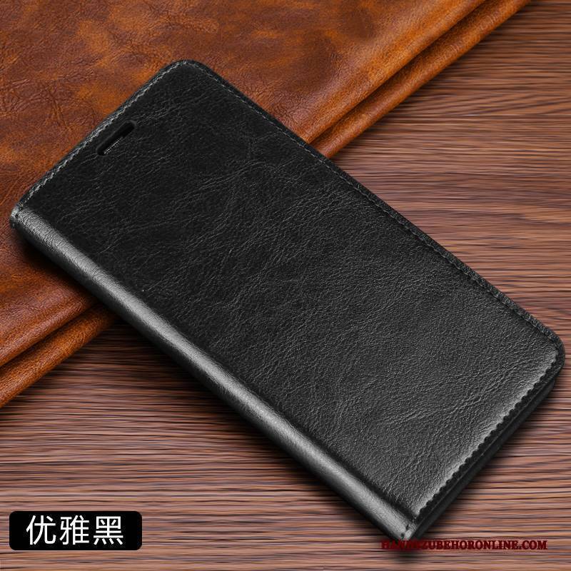 Hülle Samsung Galaxy A41 Leder Schwarz Handyhüllen, Case Samsung Galaxy A41 Folio Karte