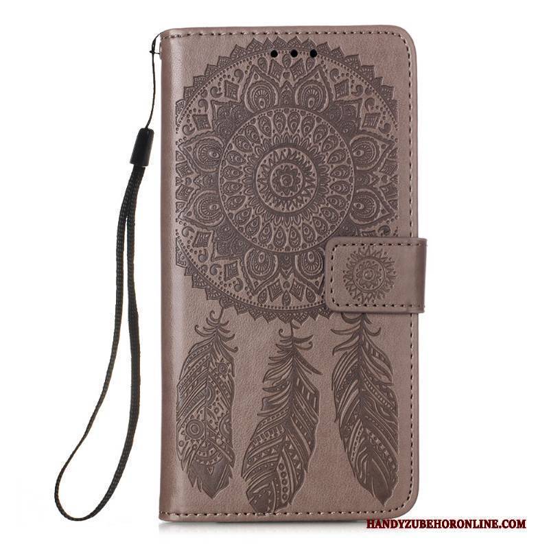 Hülle Samsung Galaxy A41 Lederhülle Lila Handyhüllen, Case Samsung Galaxy A41 Folio