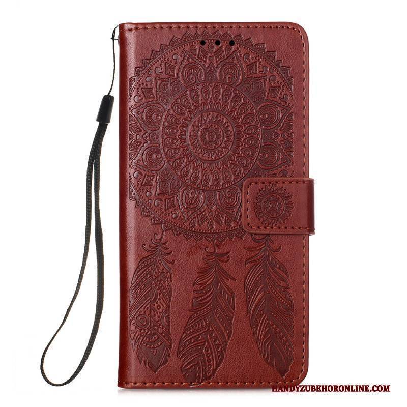 Hülle Samsung Galaxy A41 Lederhülle Lila Handyhüllen, Case Samsung Galaxy A41 Folio