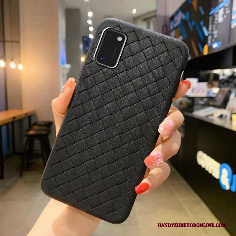 Hülle Samsung Galaxy A41 Mode Schwarz Handyhüllen, Case Samsung Galaxy A41 Schutz Temperieren Einfach