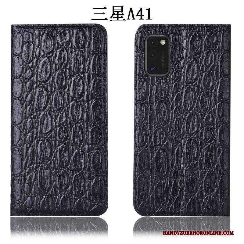 Hülle Samsung Galaxy A41 Schutz Anti-sturz Handyhüllen, Case Samsung Galaxy A41 Lederhülle