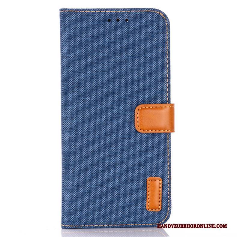 Hülle Samsung Galaxy A41 Schutz Blau Denim, Case Samsung Galaxy A41 Lederhülle Anti-sturz Handyhüllen