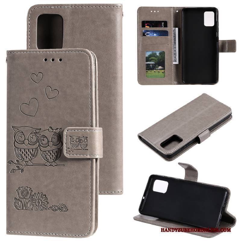 Hülle Samsung Galaxy A41 Schutz Gold Handyhüllen, Case Samsung Galaxy A41 Taschen Anti-sturz Karte