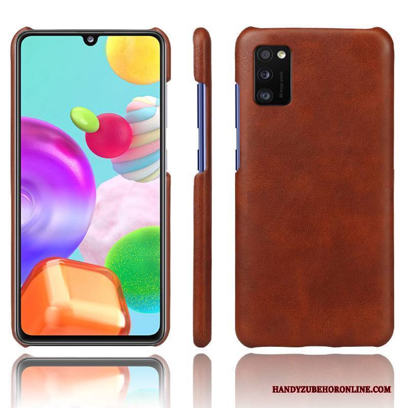 Hülle Samsung Galaxy A41 Taschen Orange Leicht, Case Samsung Galaxy A41 Schutz Qualität Handyhüllen