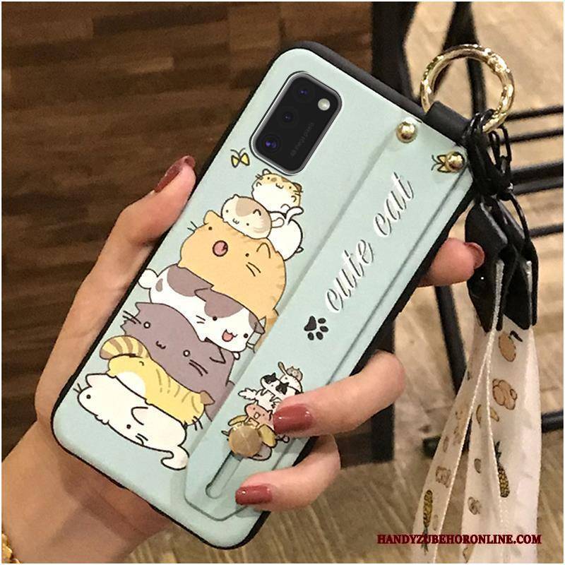 Hülle Samsung Galaxy A41 Weiche Handyhüllen Trend, Case Samsung Galaxy A41 Halterung Hängende Verzierungen Nette