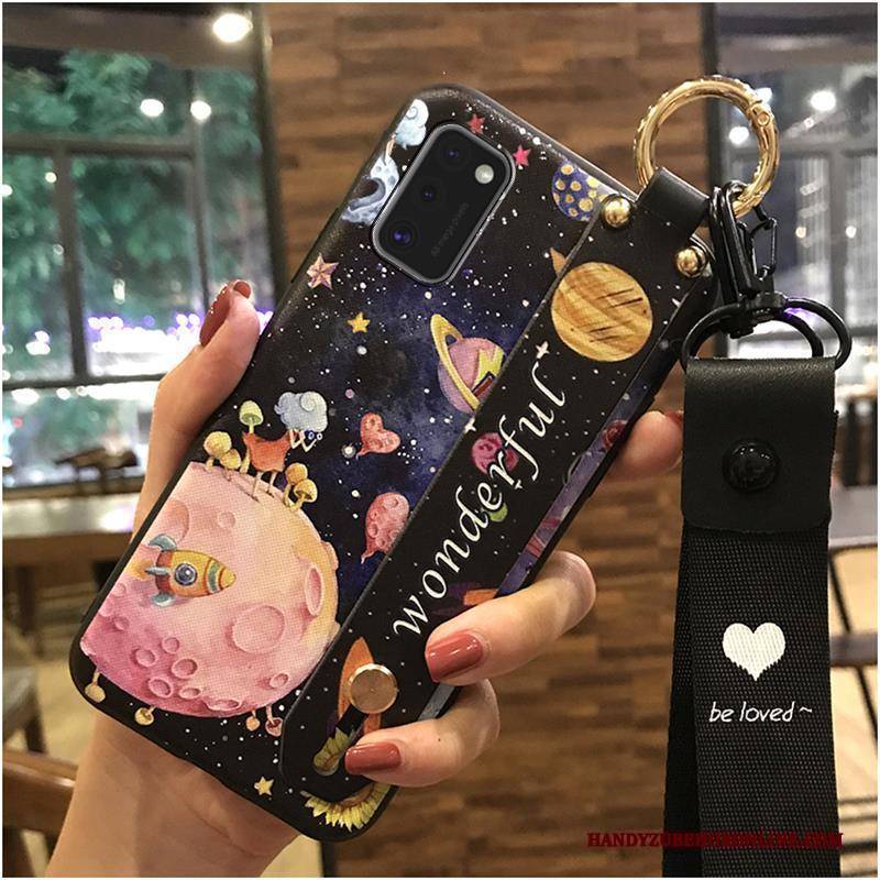 Hülle Samsung Galaxy A41 Weiche Handyhüllen Trend, Case Samsung Galaxy A41 Halterung Hängende Verzierungen Nette