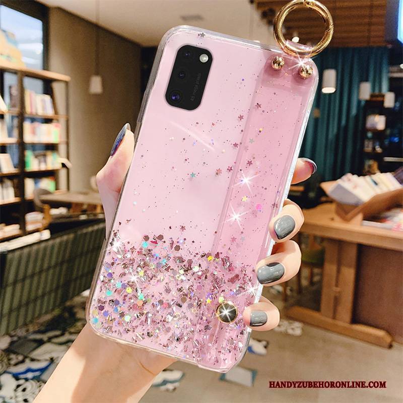 Hülle Samsung Galaxy A41 Weiche Pulver Handyhüllen, Case Samsung Galaxy A41 Taschen Grün