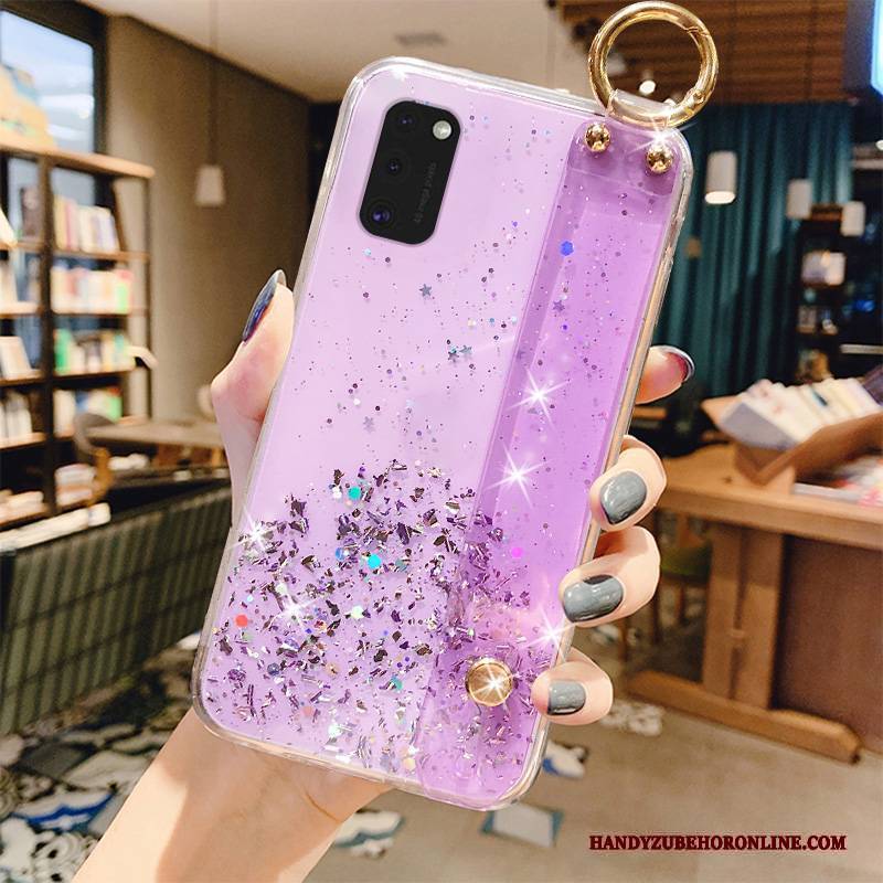 Hülle Samsung Galaxy A41 Weiche Pulver Handyhüllen, Case Samsung Galaxy A41 Taschen Grün