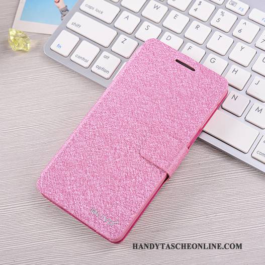 Hülle Samsung Galaxy A5 2015 Lederhülle Rosa Handyhüllen, Case Samsung Galaxy A5 2015 Schutz