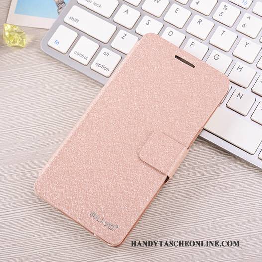 Hülle Samsung Galaxy A5 2015 Lederhülle Rosa Handyhüllen, Case Samsung Galaxy A5 2015 Schutz