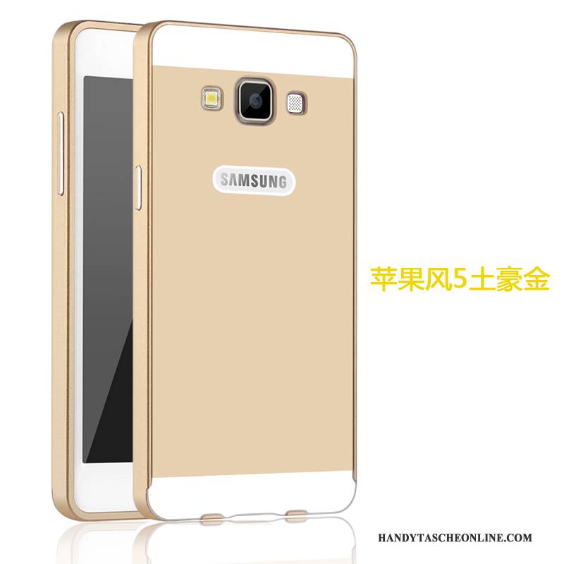 Hülle Samsung Galaxy A5 2015 Metall Gold Schwer, Case Samsung Galaxy A5 2015 Schutz Hoch Handyhüllen