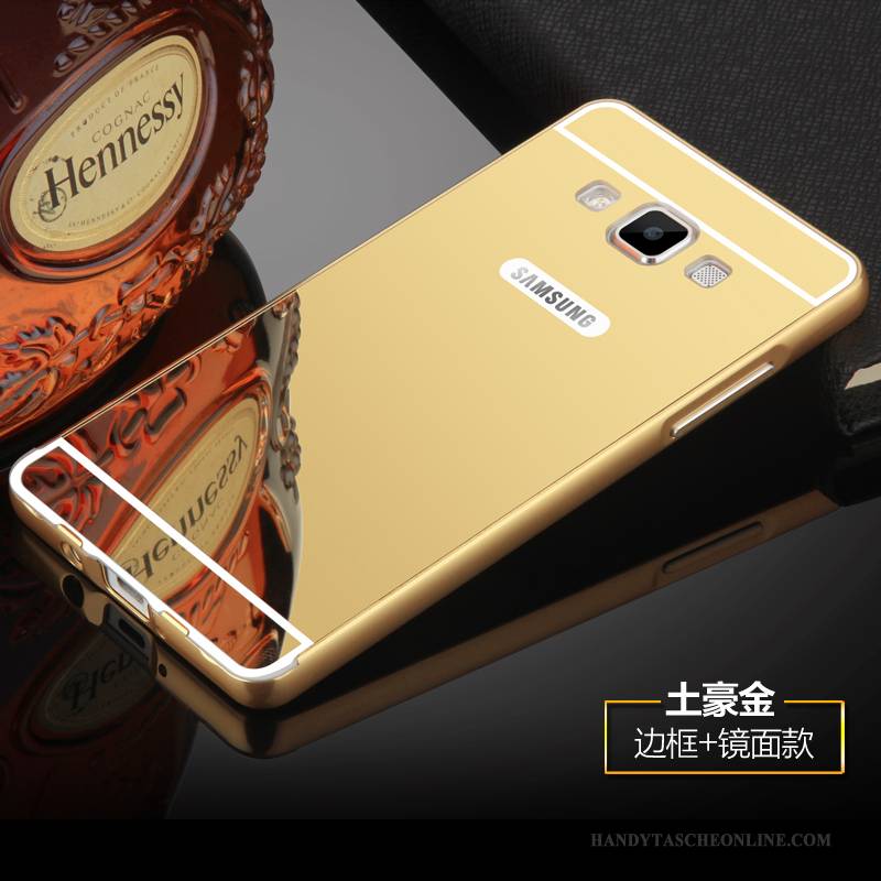 Hülle Samsung Galaxy A5 2015 Metall Gold Schwer, Case Samsung Galaxy A5 2015 Schutz Hoch Handyhüllen