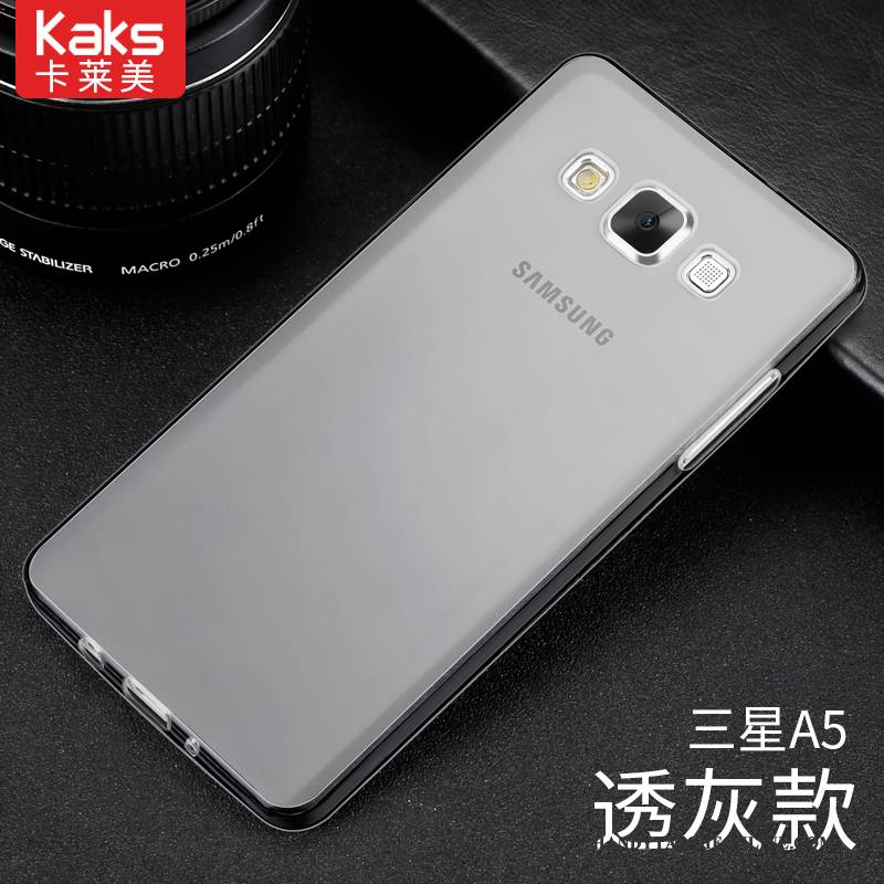 Hülle Samsung Galaxy A5 2015 Schutz Handyhüllen Transparent, Case Samsung Galaxy A5 2015 Weiche Leicht Weiß