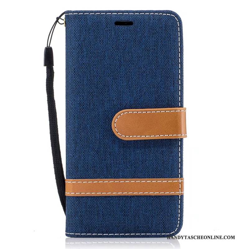 Hülle Samsung Galaxy A5 2016 Folio Denim Grau, Case Samsung Galaxy A5 2016 Geldbörse