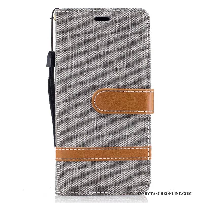 Hülle Samsung Galaxy A5 2016 Folio Denim Grau, Case Samsung Galaxy A5 2016 Geldbörse