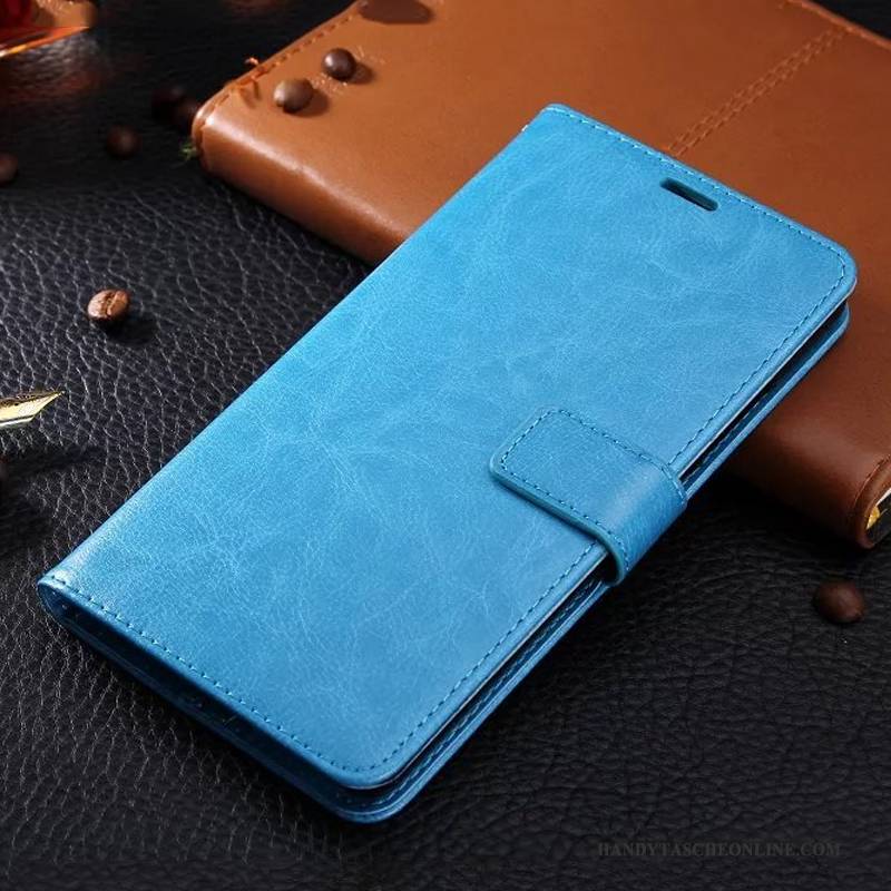 Hülle Samsung Galaxy A5 2016 Folio Handyhüllen Blau, Case Samsung Galaxy A5 2016 Lederhülle Hängende Verzierungen