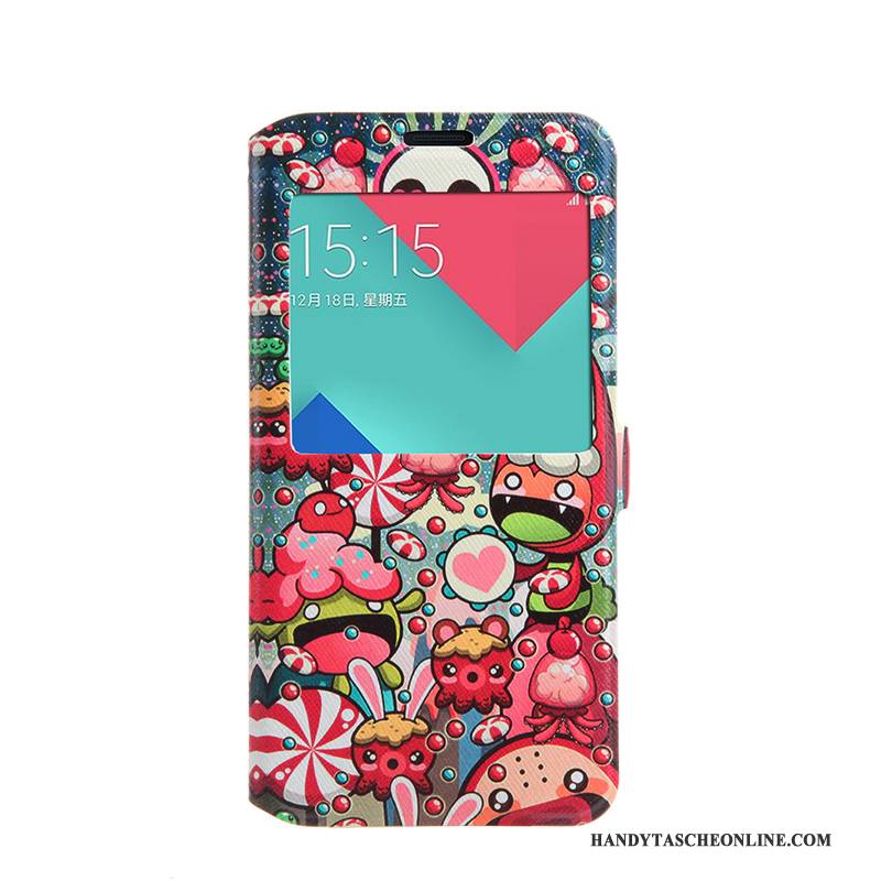 Hülle Samsung Galaxy A5 2016 Folio Rosa Fenster Öffnen, Case Samsung Galaxy A5 2016 Weiche Handyhüllen