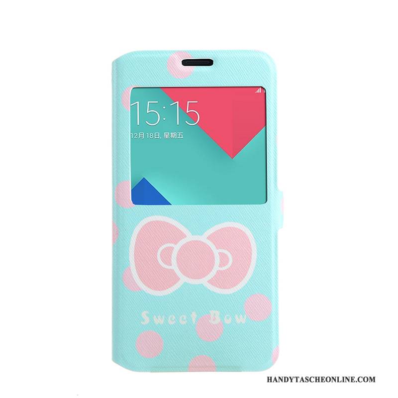 Hülle Samsung Galaxy A5 2016 Folio Rosa Fenster Öffnen, Case Samsung Galaxy A5 2016 Weiche Handyhüllen