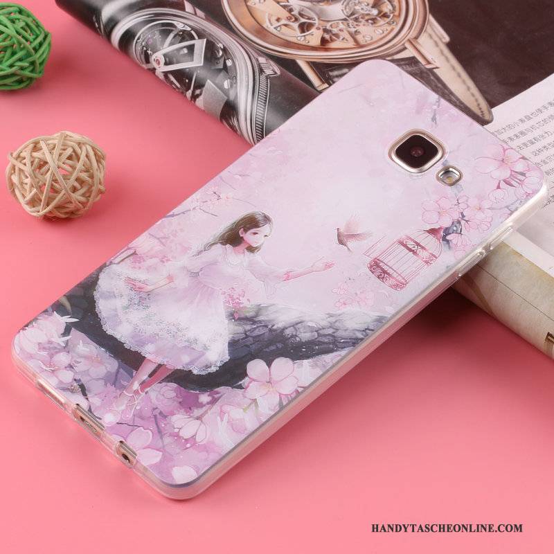 Hülle Samsung Galaxy A5 2016 Karikatur Rosa Anti-sturz, Case Samsung Galaxy A5 2016 Schutz Handyhüllen