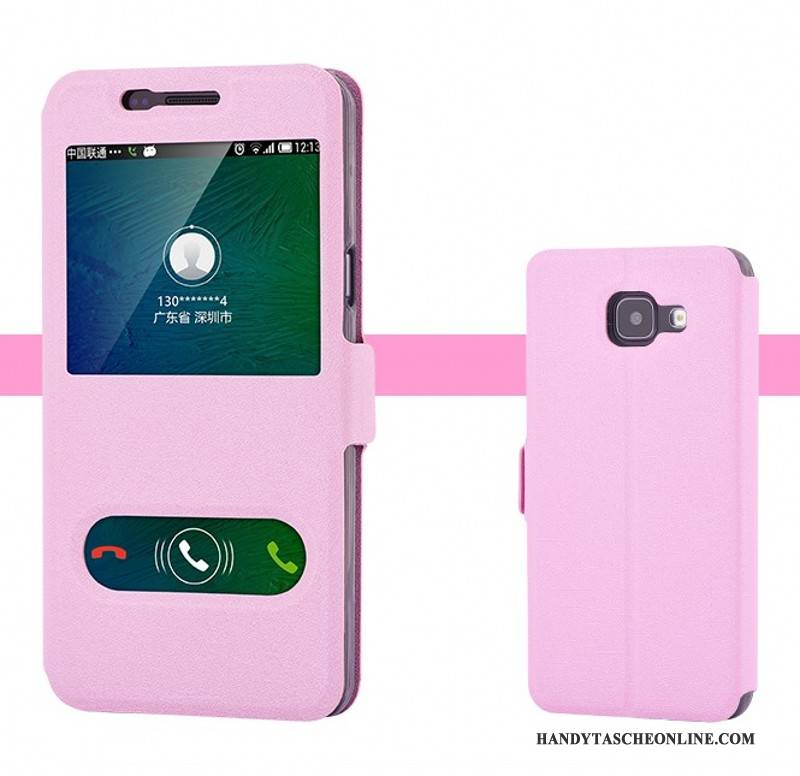 Hülle Samsung Galaxy A5 2016 Lederhülle Rosa Trend, Case Samsung Galaxy A5 2016 Schutz Handyhüllen