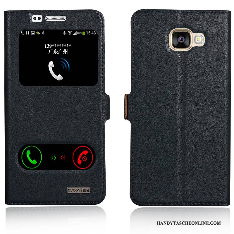 Hülle Samsung Galaxy A5 2016 Schutz Handyhüllen Gelb, Case Samsung Galaxy A5 2016 Leder Neu