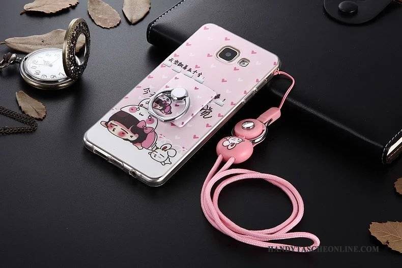 Hülle Samsung Galaxy A5 2016 Schutz Hängende Verzierungen Rosa, Case Samsung Galaxy A5 2016 Kreativ Trend Persönlichkeit