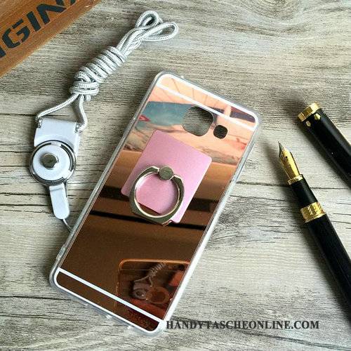 Hülle Samsung Galaxy A5 2016 Schutz Hängende Verzierungen Spiegel, Case Samsung Galaxy A5 2016 Halterung Trend Ring