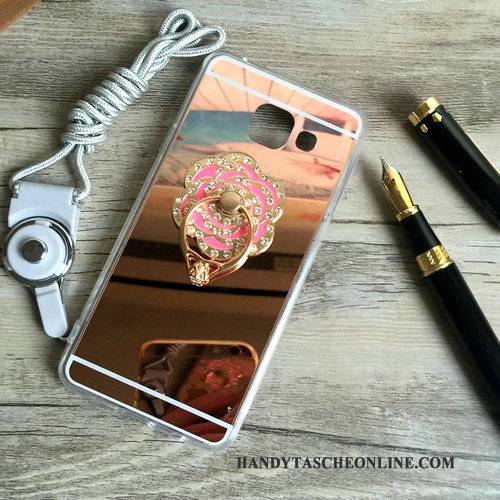 Hülle Samsung Galaxy A5 2016 Schutz Hängende Verzierungen Spiegel, Case Samsung Galaxy A5 2016 Halterung Trend Ring