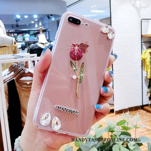 Hülle Samsung Galaxy A5 2016 Schutz Rose Hängende Verzierungen, Case Samsung Galaxy A5 2016 Strass Transparent Buchstaben