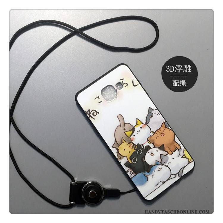 Hülle Samsung Galaxy A5 2016 Silikon Grün Handyhüllen, Case Samsung Galaxy A5 2016 Karikatur Anti-sturz Persönlichkeit