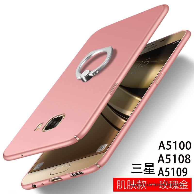 Hülle Samsung Galaxy A5 2016 Silikon Rosa Schwer, Case Samsung Galaxy A5 2016 Handyhüllen Nubuck