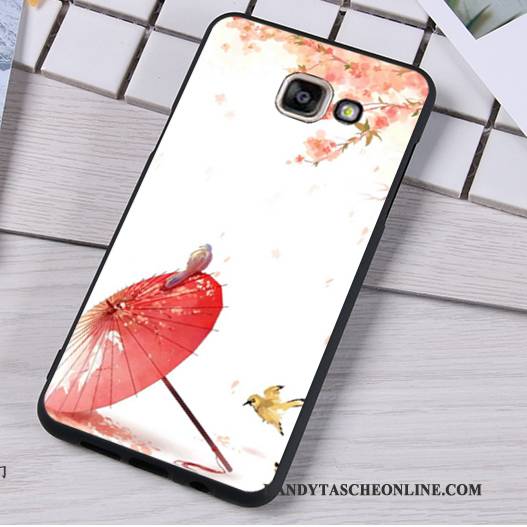 Hülle Samsung Galaxy A5 2016 Silikon Rot Anti-sturz, Case Samsung Galaxy A5 2016 Weiche Handyhüllen