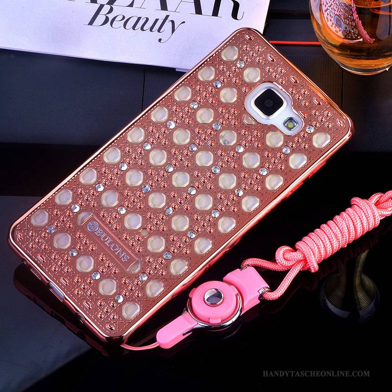 Hülle Samsung Galaxy A5 2016 Strass Handyhüllen Anti-sturz, Case Samsung Galaxy A5 2016 Silikon Rosa