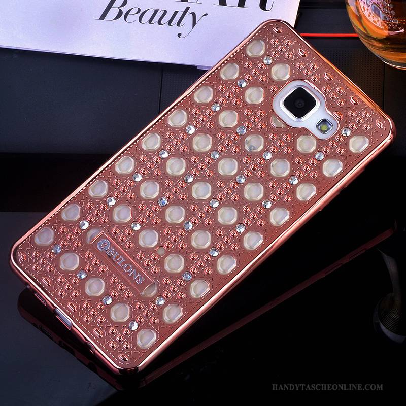 Hülle Samsung Galaxy A5 2016 Strass Handyhüllen Anti-sturz, Case Samsung Galaxy A5 2016 Silikon Rosa