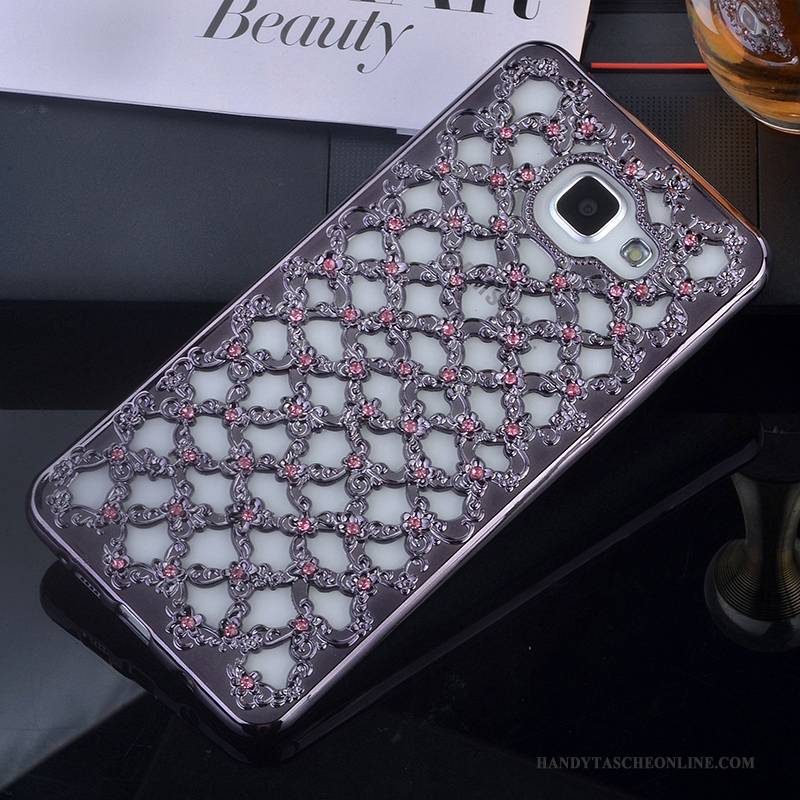 Hülle Samsung Galaxy A5 2016 Strass Handyhüllen Anti-sturz, Case Samsung Galaxy A5 2016 Silikon Rosa