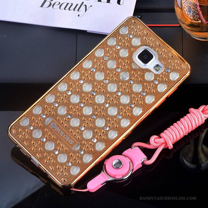 Hülle Samsung Galaxy A5 2016 Strass Handyhüllen Anti-sturz, Case Samsung Galaxy A5 2016 Silikon Rosa