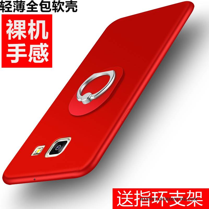 Hülle Samsung Galaxy A5 2016 Taschen Handyhüllen Trend, Case Samsung Galaxy A5 2016 Weiche Rot Nubuck