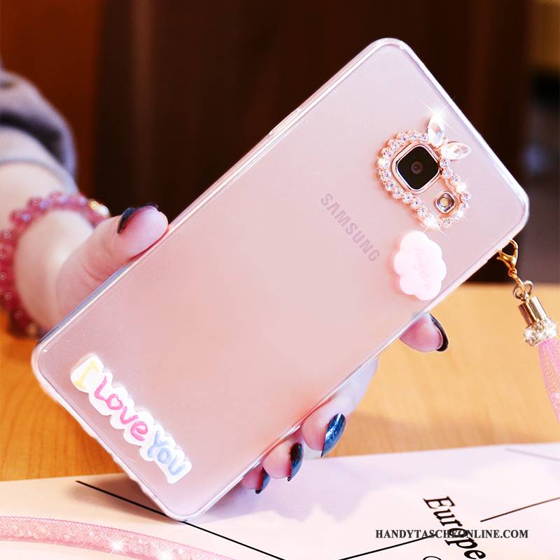 Hülle Samsung Galaxy A5 2016 Taschen Nette Handyhüllen, Case Samsung Galaxy A5 2016 Karikatur Rosa Persönlichkeit