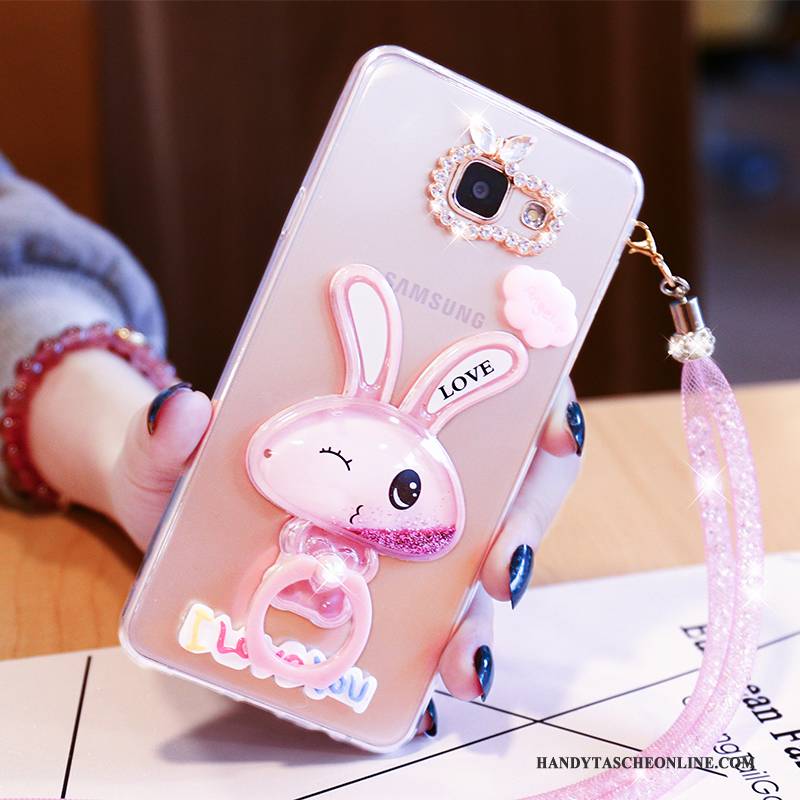 Hülle Samsung Galaxy A5 2016 Taschen Nette Handyhüllen, Case Samsung Galaxy A5 2016 Karikatur Rosa Persönlichkeit