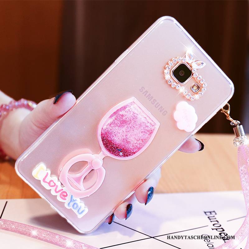 Hülle Samsung Galaxy A5 2016 Taschen Nette Handyhüllen, Case Samsung Galaxy A5 2016 Karikatur Rosa Persönlichkeit