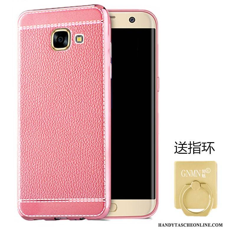 Hülle Samsung Galaxy A5 2016 Weiche Handyhüllen Muster, Case Samsung Galaxy A5 2016 Leder Rosa