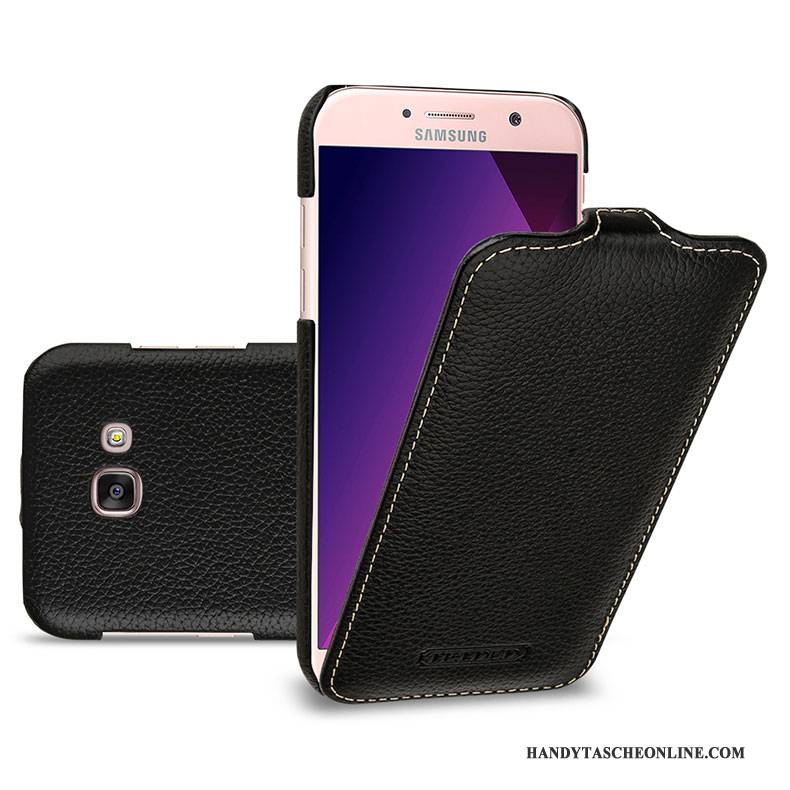 Hülle Samsung Galaxy A5 2017 Lederhülle Gelb Handyhüllen, Case Samsung Galaxy A5 2017 Schutz