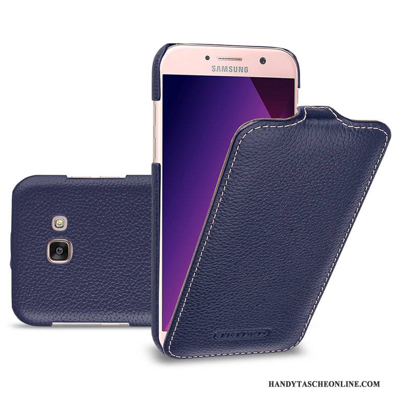 Hülle Samsung Galaxy A5 2017 Lederhülle Gelb Handyhüllen, Case Samsung Galaxy A5 2017 Schutz