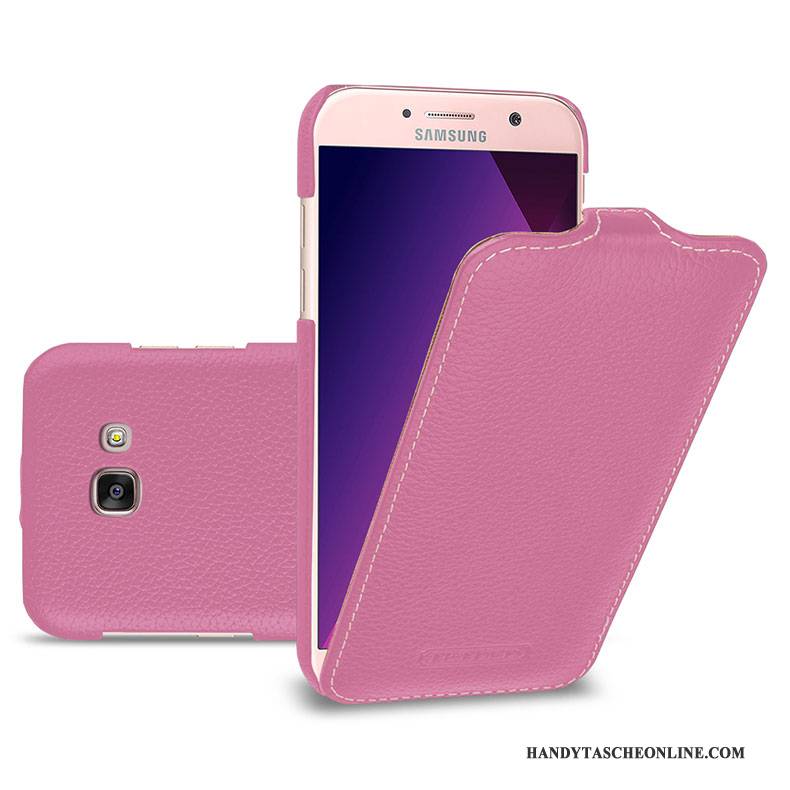 Hülle Samsung Galaxy A5 2017 Lederhülle Gelb Handyhüllen, Case Samsung Galaxy A5 2017 Schutz